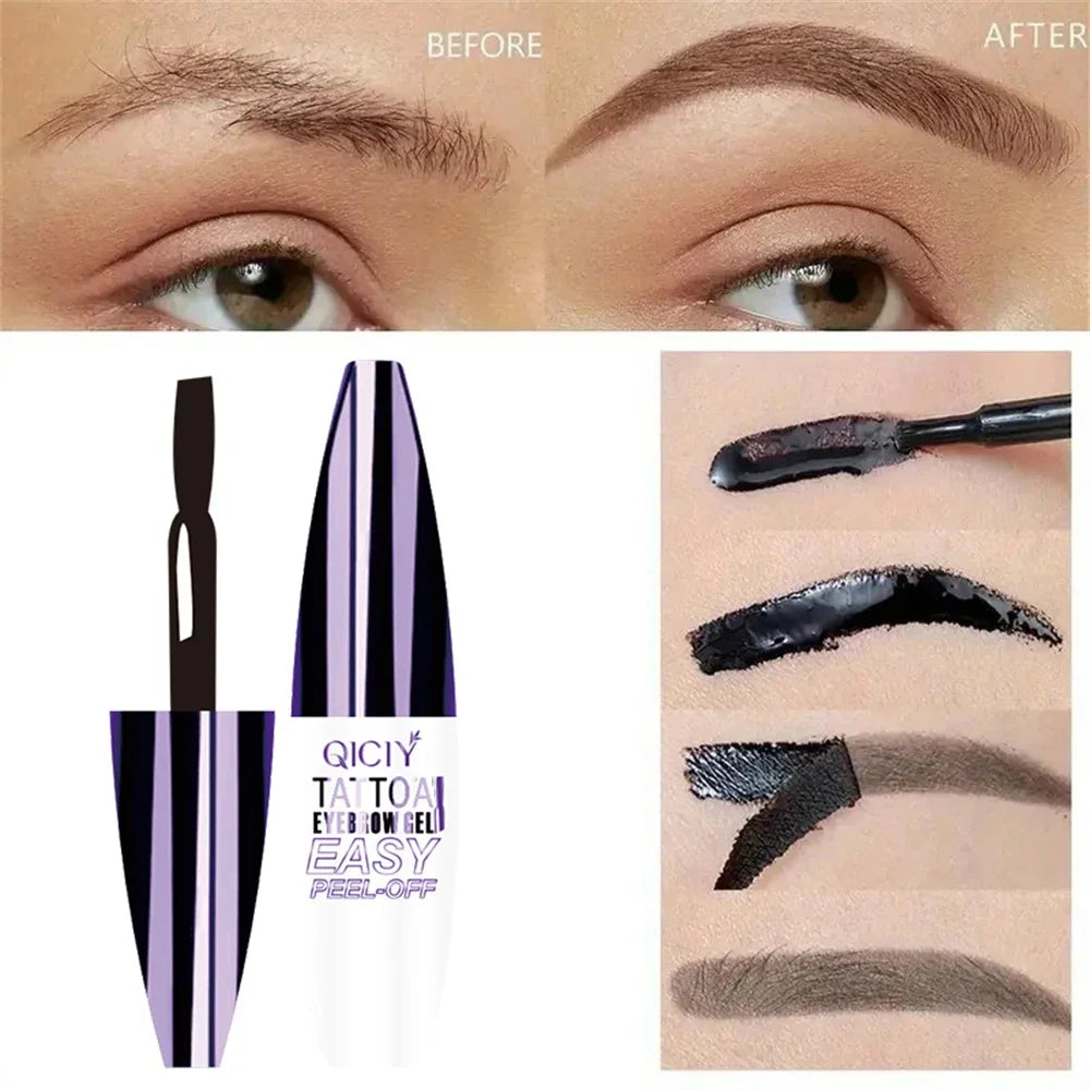 Peel-Off Eyebrow Tint Gel - Long Lasting, Waterproof