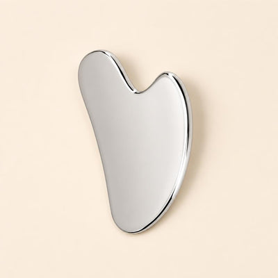 Lumèa Gua Sha Facial Tool — Stainless Steel, Sculpt & De-Puff