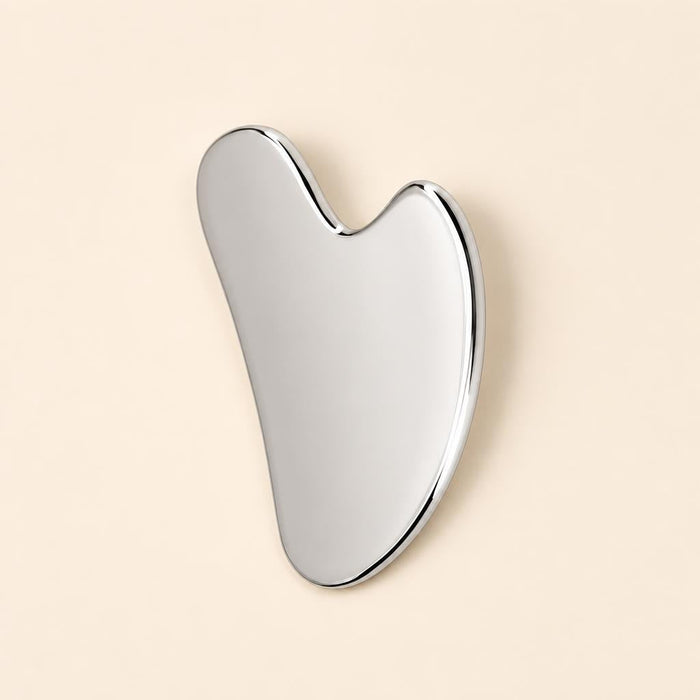 Lumèa Gua Sha Facial Tool — Stainless Steel, Sculpt & De-Puff